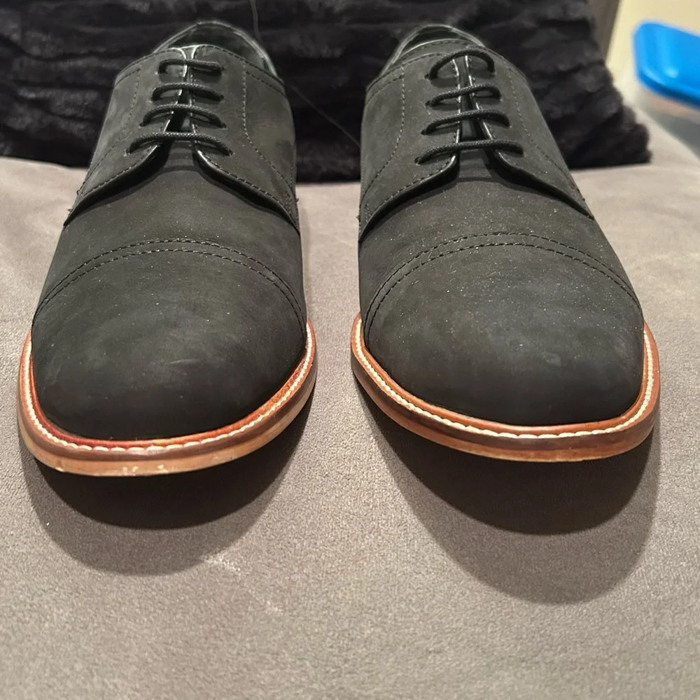Franco Fortini Russell Men’s Leather Lace Up Dress Shoe Black Size 13